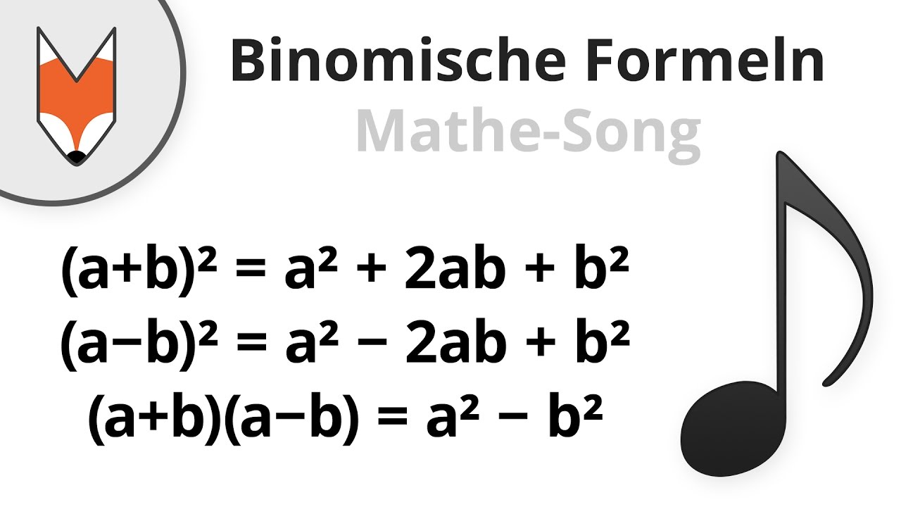 Update Binomische Formeln (Mathe-Song)