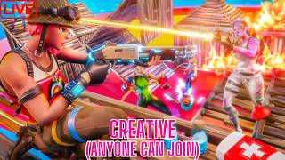 🔴Creative &amp; Battle Royale With Supporters🚨 LOOKING FOR MORE PLAYERS &amp; ANYONE CAN JOIN‼️