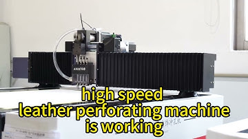 high speed cnc leather perforating machine