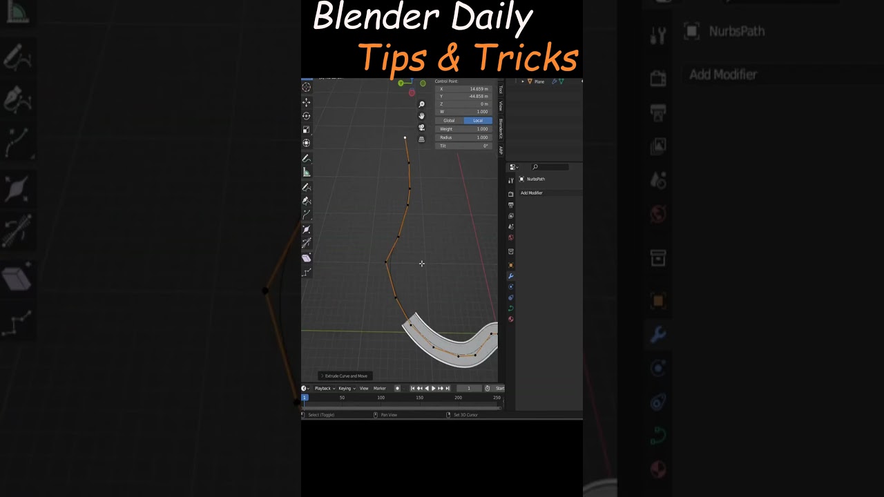 Correct Way To Create Road In Blender 