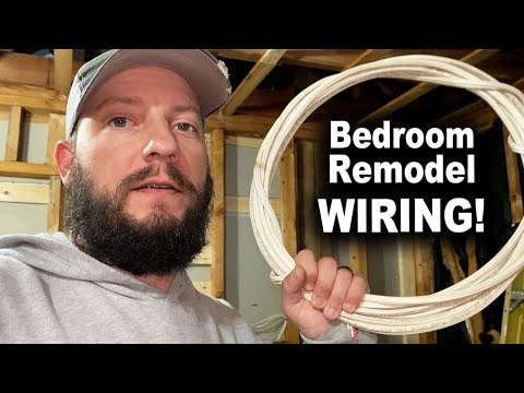 Installing Rough In Electrical Wiring | Bedroom Remodel