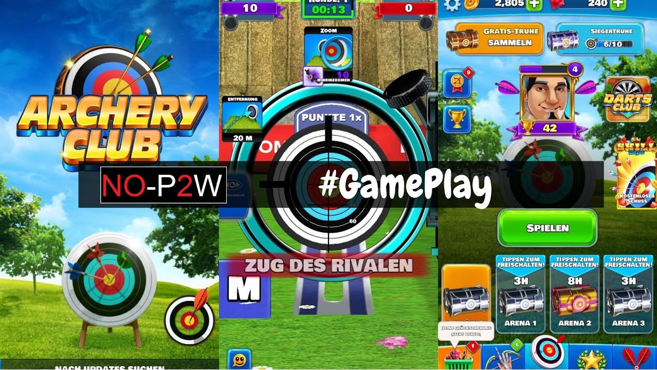 Archery Club Tournament GamePlay Deutsch YouTube