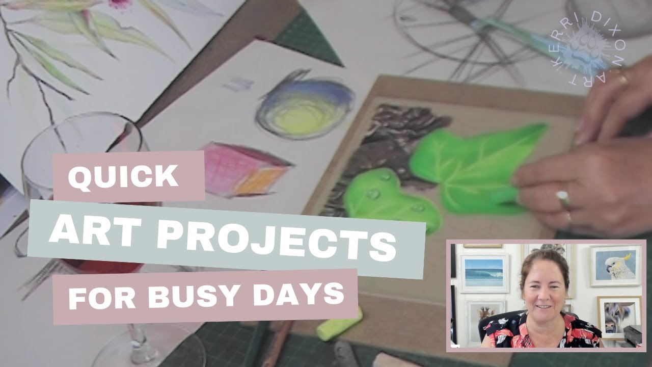 Quick Art Projects for Busy Days | KerriDixonArt.com - YouTube