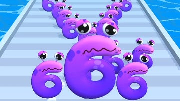 Number run merge 3d math, alphabet lore run Gameplay Walkthrough Android, iOS #123456789