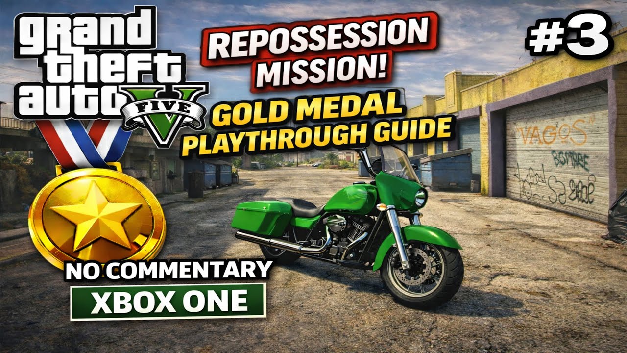 GTA 5 Repossession Mission Gold Medal Guide (#3) | No Commentary | Xbox One