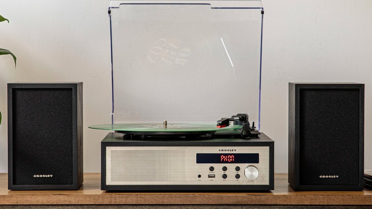 Sloane Record Player with Speakers Crosley Record Player YouTube