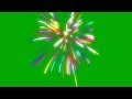 fireworks colour - green / black screen effect
