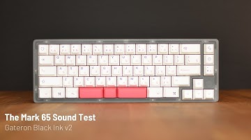 The Mark 65 Sound Test | Lubed & Filmed Gateron Black Ink v2  | ePBT Kon Momo