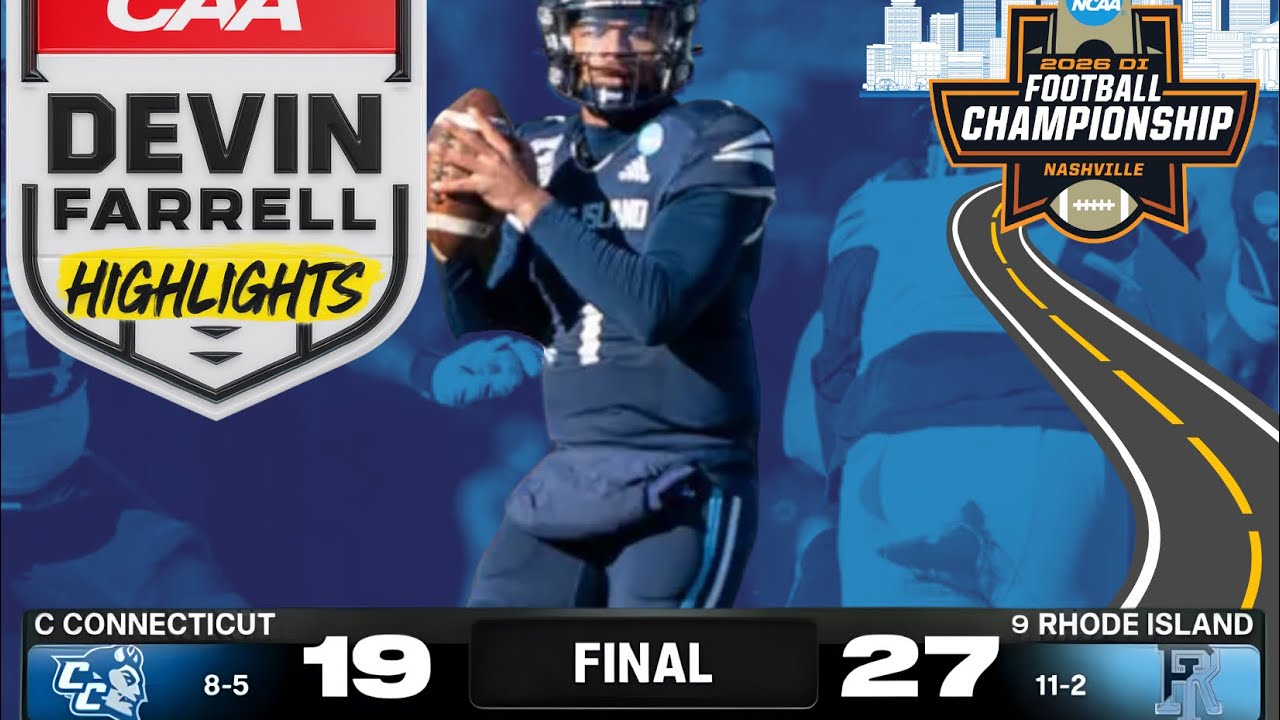 FCS Devin Farrell Highlights & Playoff Debut (Rhode Island Rams vs Central Connecticut Blue Devils)