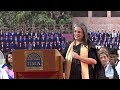 Ms madhabi puri buch chairperson sebi addresses students at the 59th convocation