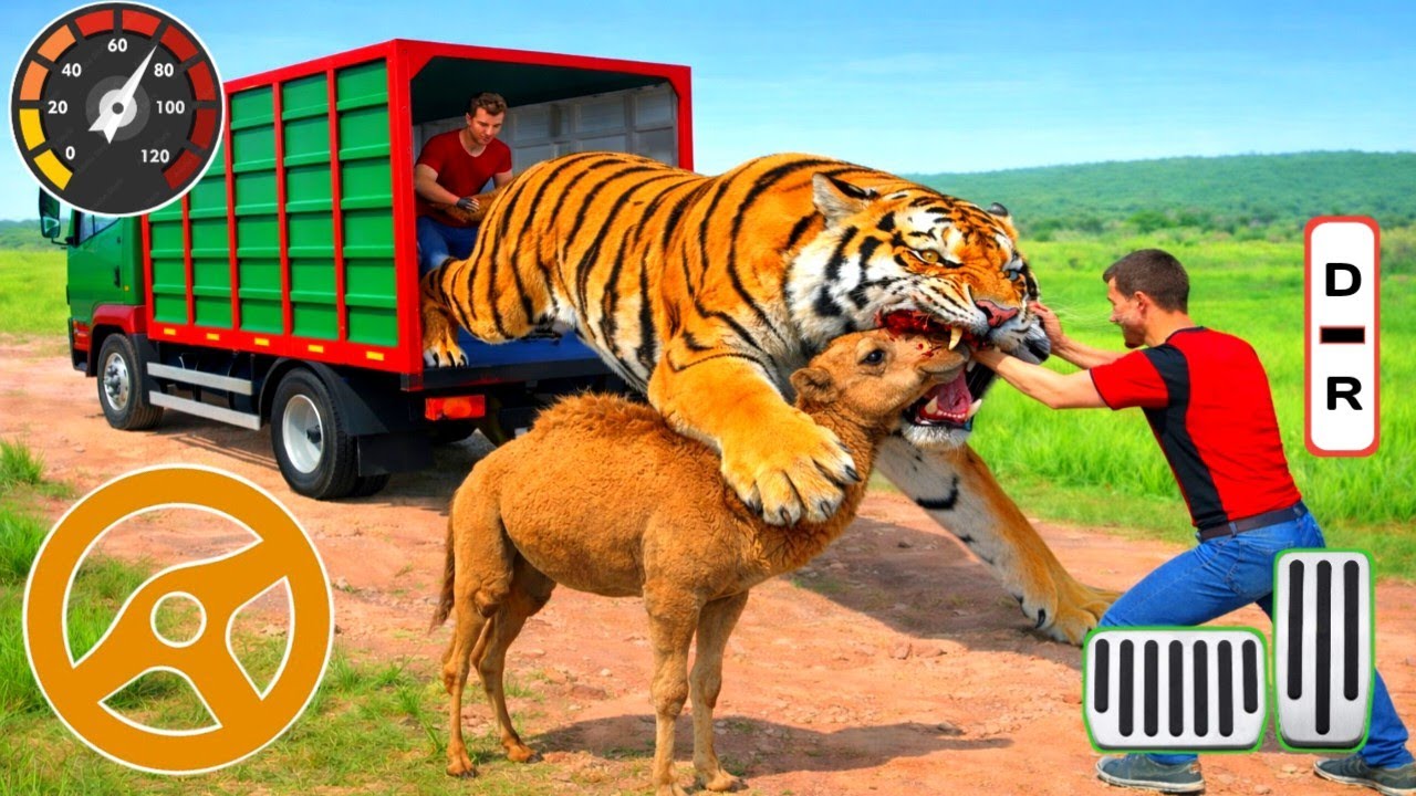 Animal Cargo Truck Driving Game 3D - Animal Transport Cargo Truck 2024 - Android Gameplay pt-3