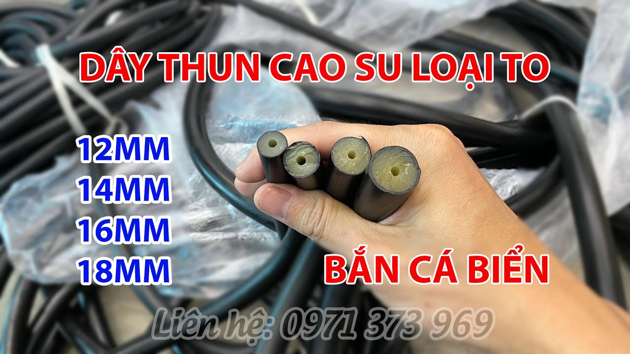789 bet com Dây ống thun cao su Lặn bắn cá biển Speargun loại to cỡ 12mm, 14mm, 16mm, 18mm