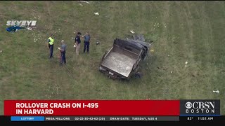 495 North In Harvard Shuts Down Due To Rollover Crash
