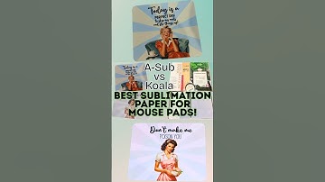 Best Sublimation Paper for Mouse Pads! #sublimationtutorial #youtubehighfive