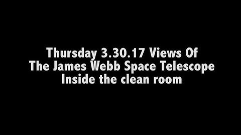 JWST Cleanroom today