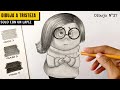 Cómo Dibujar a TRISTEZA con un solo lápiz - Dibujemos Juntos 