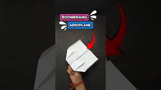 Boomerang Paper Airplane That Comes Back 🔥