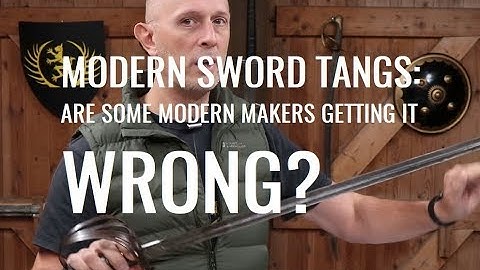 Why Some Modern Sword Makers Get Tangs Wrong - Part 2 Clarification & Addition
