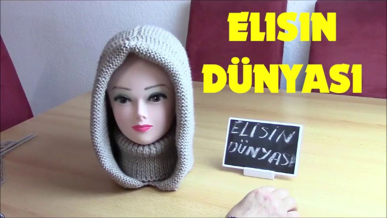 ÖRGÜ BOYUNLUKLU SAPKA, KISLIK SAPKA MODELI