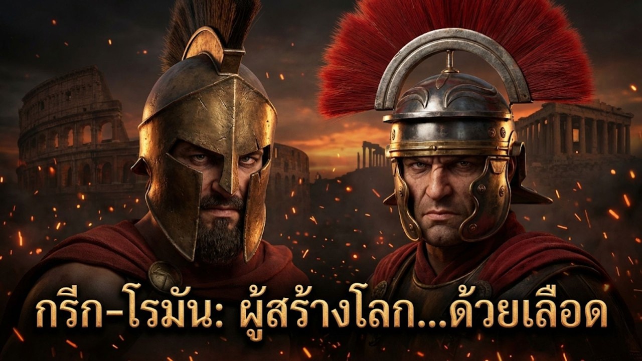 กำเนิดและจุดจบ! สรุปอารยธรรม 'กรีก-โรมัน' ที่เปลี่ยนโลกไปตลอดกาล (จบในคลิปเดียว)