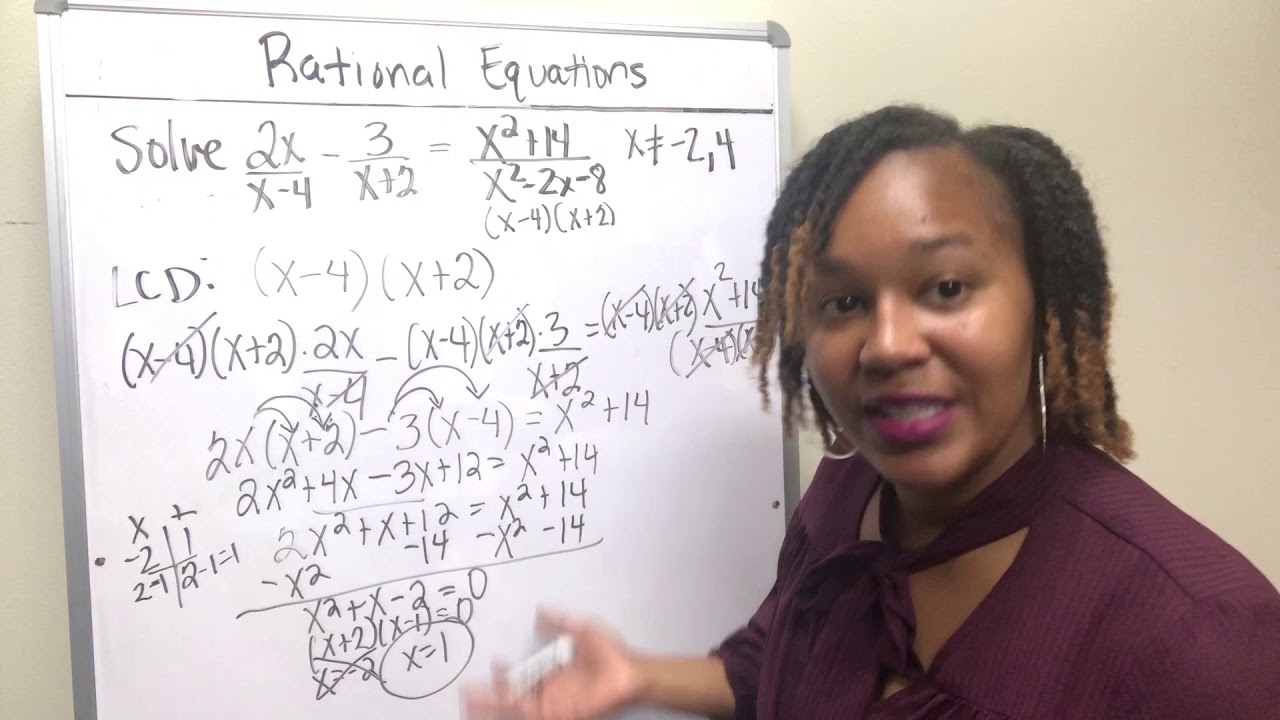 Solving Rational Equations - YouTube