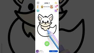 How to Draw and Paint a Beautiful Fox 🦊 | Easy Art Tutorial for Beginners #shorts