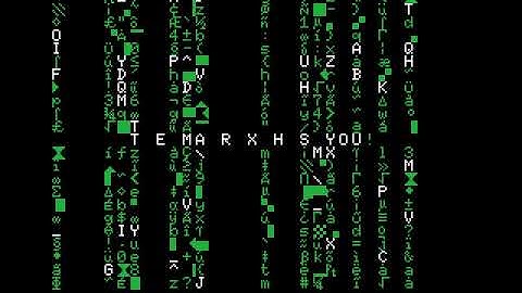 MSX (emulated) - Matrix digital rain 2020 - (BASIC)