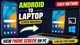 How to Cast Android Screen to Laptop (2026) | Screen Mirroring Android to PC