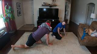 Pushups with Plank Partner Resistance