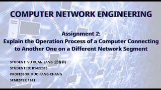VU XUAN SANG | Computer Network Engineering| Assignment 2