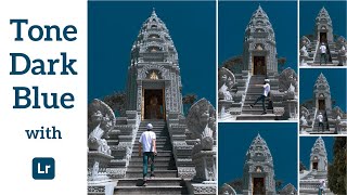 #11 Chỉnh màu DARK BLUE bằng lightroom mobile cực đẹp | FREE PRESETS | du lịch chùa Som Rong screenshot 3