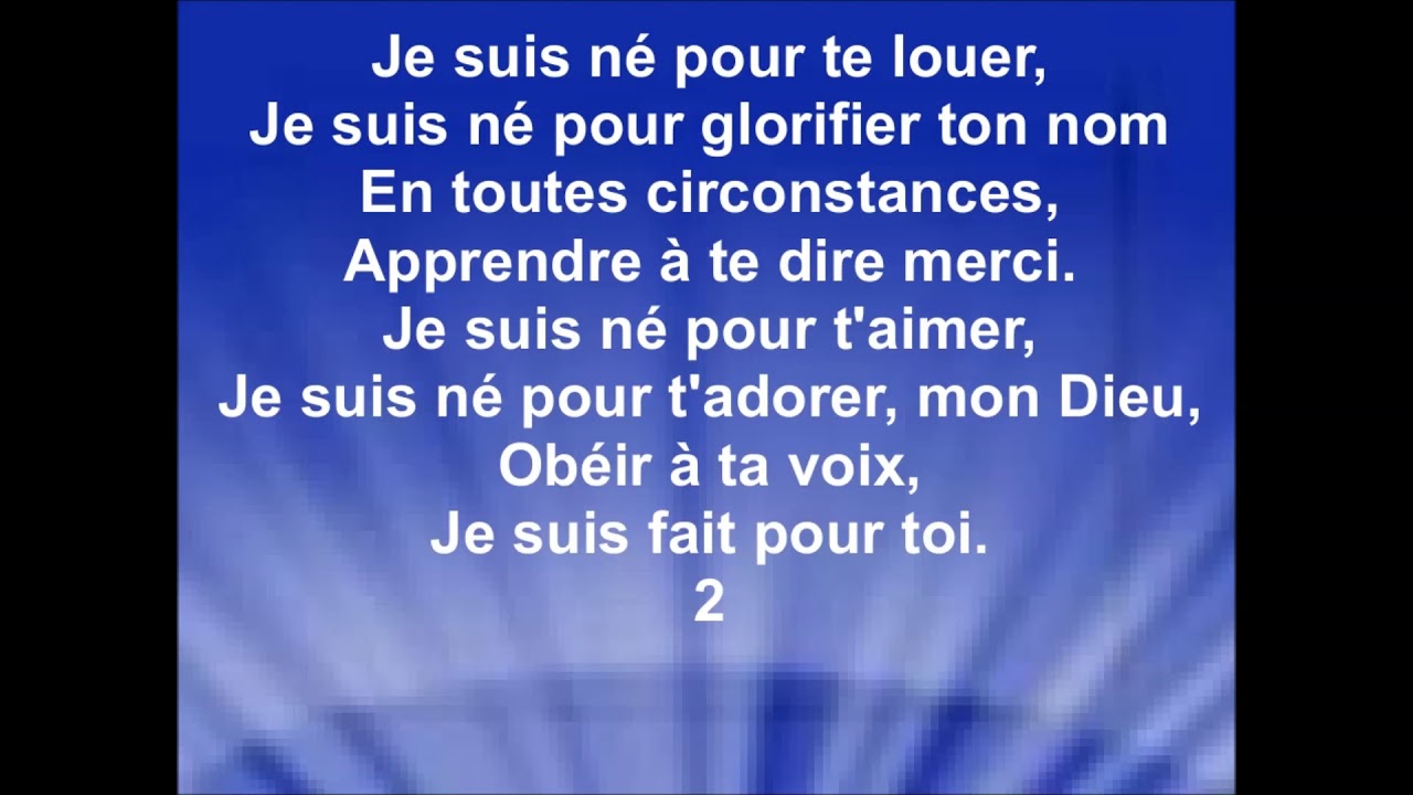 JE SUIS NÉ POUR TE LOUER - Sandra Kouame