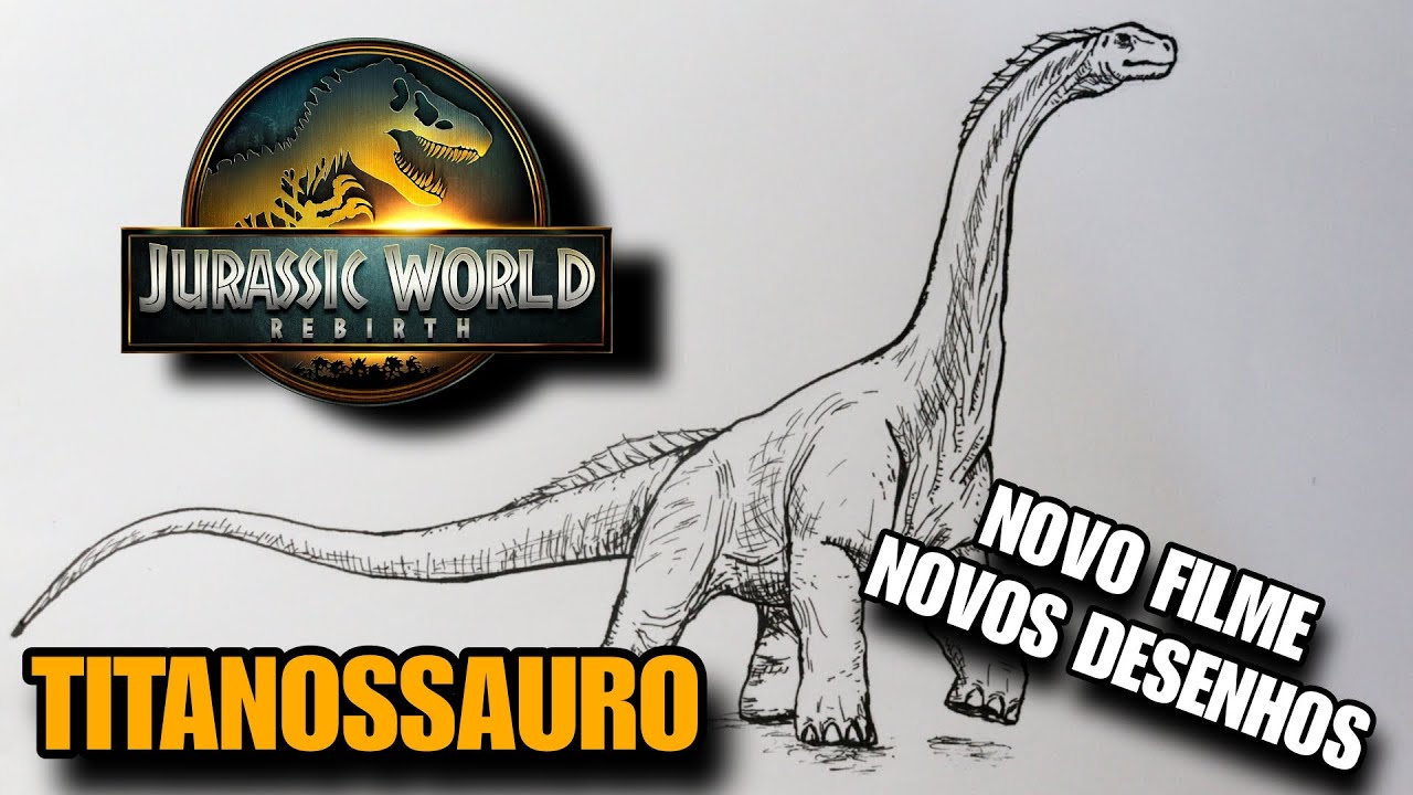 Como Desenhar Um Titanossauro Jurassic World Rebirth YouTube