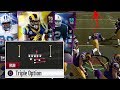 OMG Triple OPTION Only! Three 99 Speed Running Backs - Madden 19 Gameplay