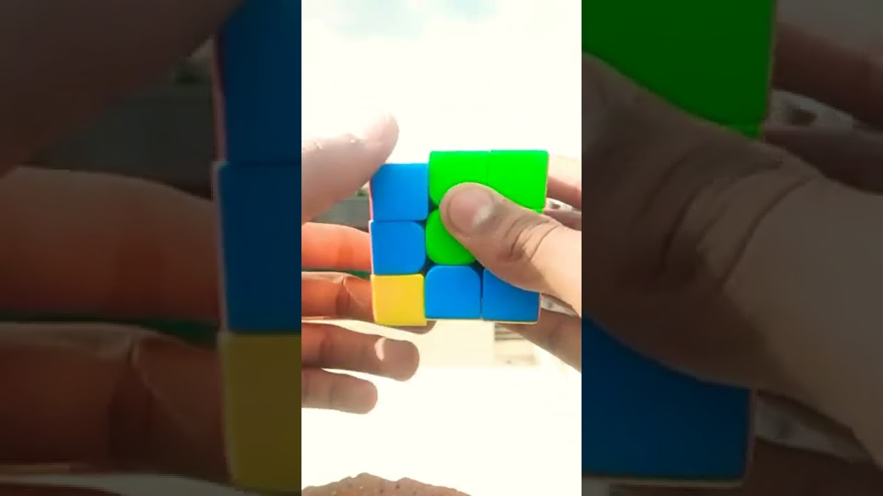 How to make Rons cube in cube pattern make in 3×3 rubik's cube shorts
