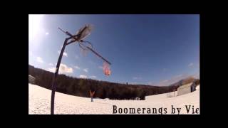 Boomerang Trick Shot With Lots Of Fire