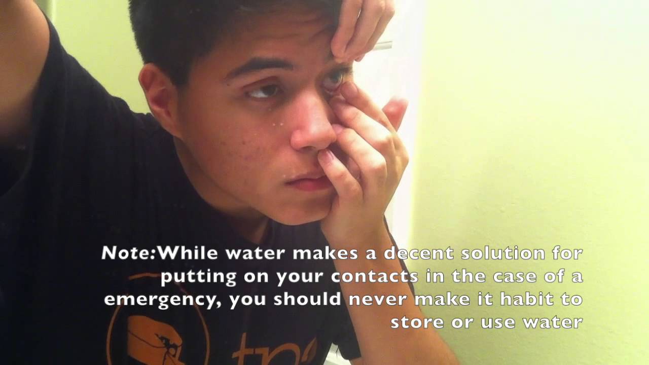 How To Put In and Take Off Contacts - YouTube