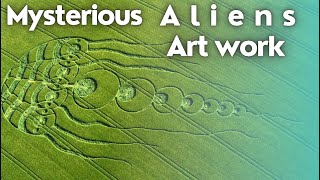 crop circles alien&#39;s art work on crops