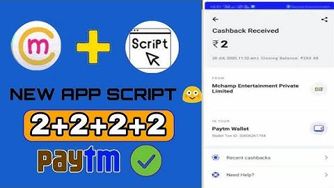 【MONEY ADDER SCRIPT】 Mchamp App Money Adder Script !! Unlimited Paytm Cash Money Adder Script Loot🔥