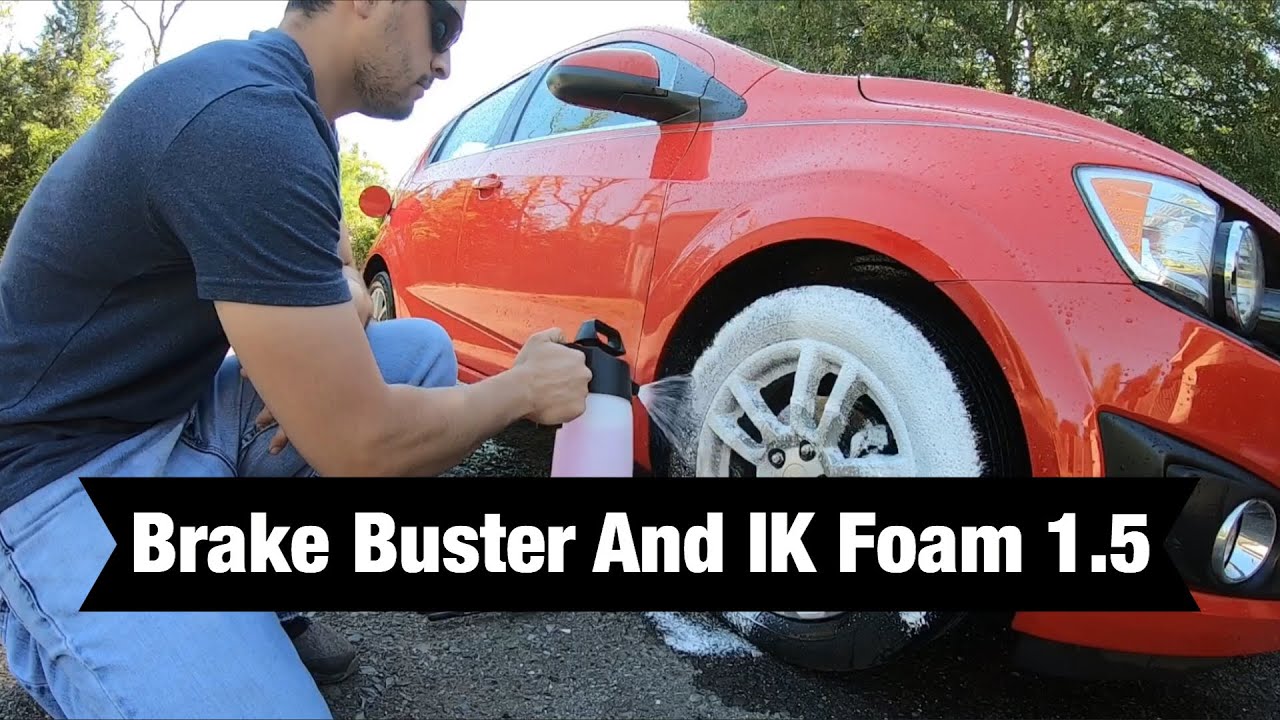 IK Foam Pro 2 P S Brake Buster 1 Gallon Wheel Tire Cleaner Foamer Combo at MechanicSurplus.com