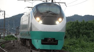 【電笛あり】E657系K17(グリーンレイク塗装)編成(22M 特急ひたち22号 品川行き)泉ー植田間通過