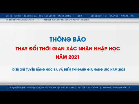 Video Thay đổi Thời gian nhập học đợt 1 năm 2021 - youtube