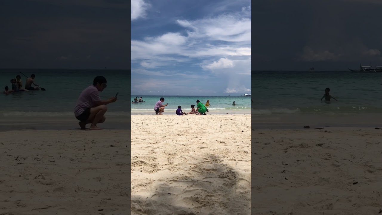 Spotted some korean tourists taking video and photos of kassy in Boracay Island Philippines