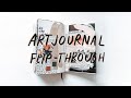 how I started art journaling + flip through