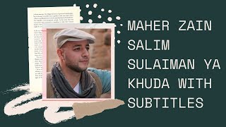 Maher Zain Salim Sulaiman Ya Khuda With Subtitles Resimi
