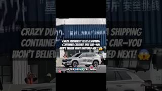 Crazy Durability Test! A Shipping Container Crushed This Car—You Won’t Believe What Happened Next! 😱