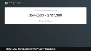 6 Claire Way, Tarneit VIC 3029 | AuPropertyReport.Com