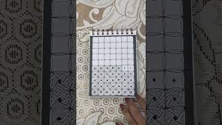 Zentangle Pattern #doodle #zentangle #optical #illusion #lines #art #square #short video #shorts