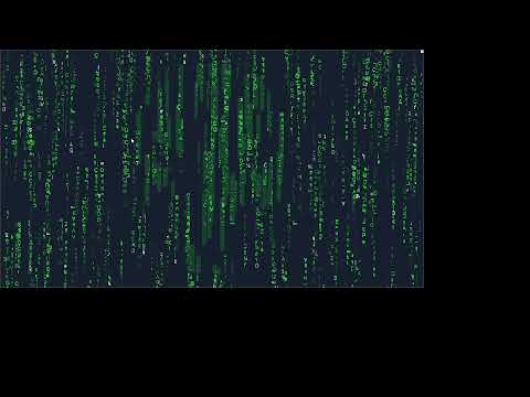 The Matrix - Digital Rain with Hidden Skull