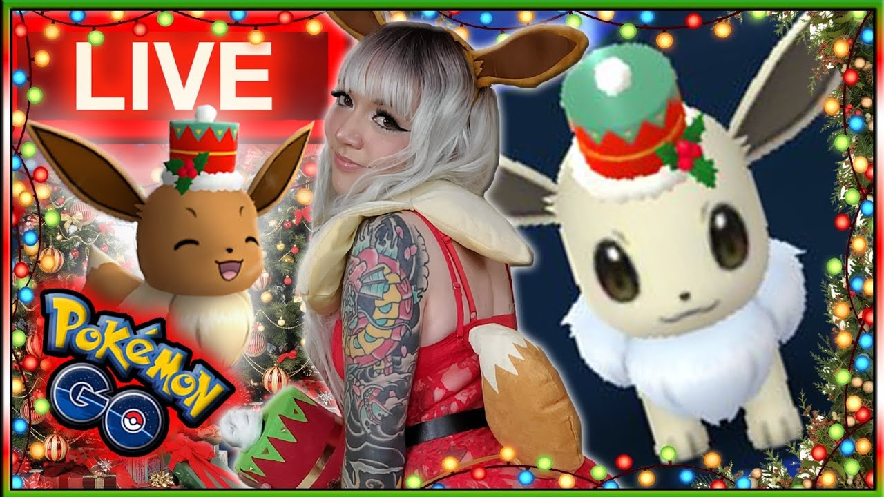 SHINY HUNTING HOLIDAY HAT EEVEE IN POKÉMON GO! YouTube